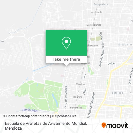 Mapa de Escuela de Profetas de Avivamiento Mundial