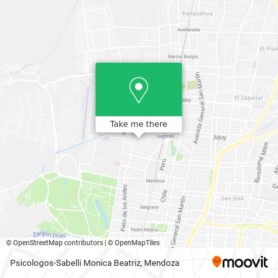 Psicologos-Sabelli Monica Beatriz map