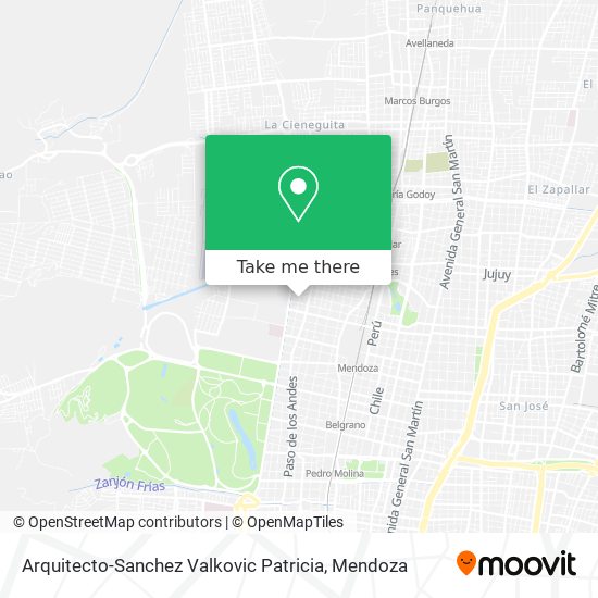 Arquitecto-Sanchez Valkovic Patricia map