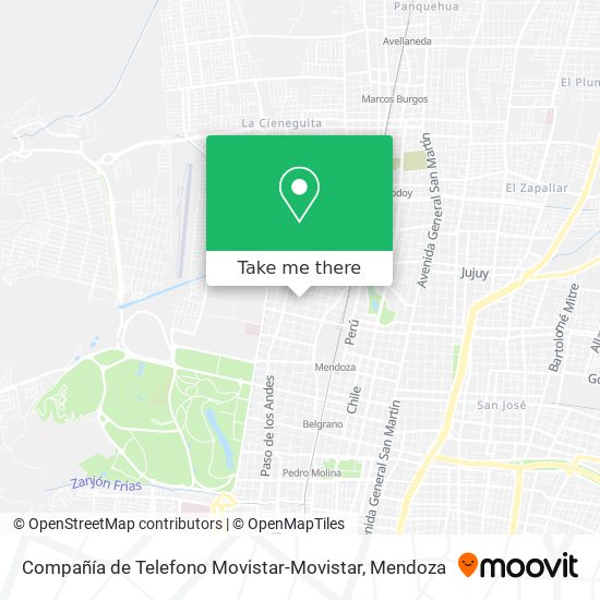 Mapa de Compañía de Telefono Movistar-Movistar