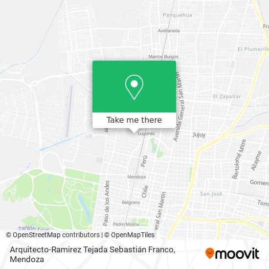 Mapa de Arquitecto-Ramirez Tejada Sebastián Franco