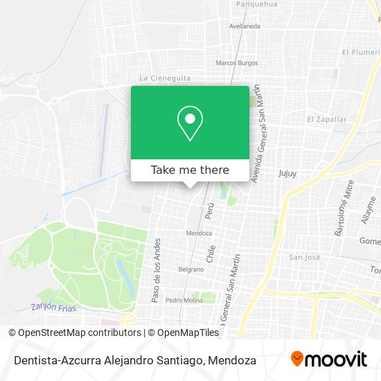 Mapa de Dentista-Azcurra Alejandro Santiago