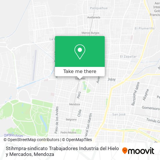Mapa de Stihmpra-sindicato Trabajadores Industria del Hielo y Mercados