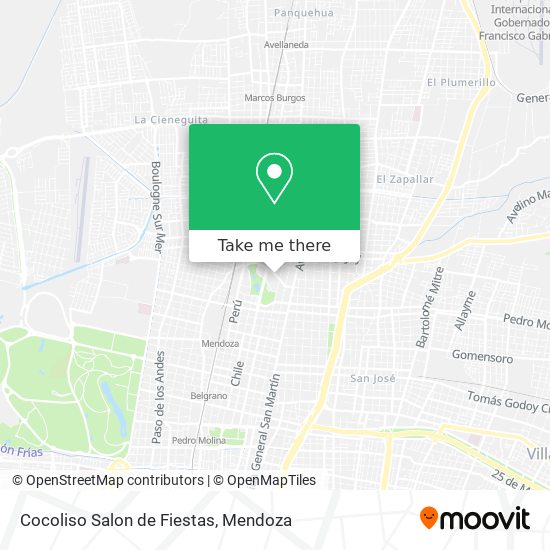 Mapa de Cocoliso Salon de Fiestas