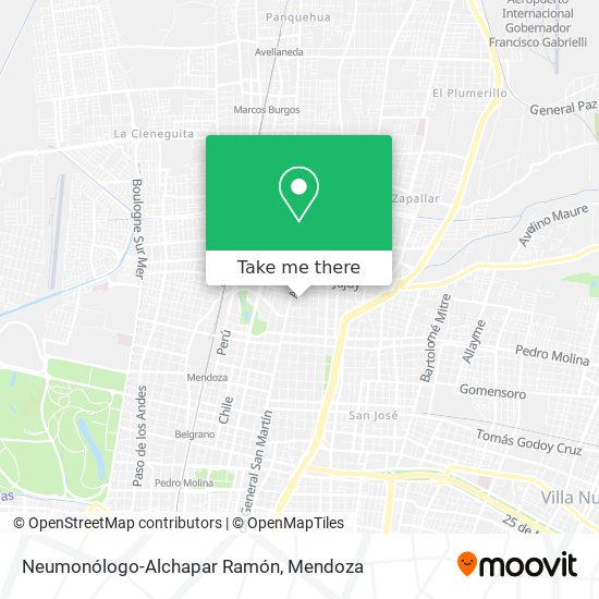 Mapa de Neumonólogo-Alchapar Ramón