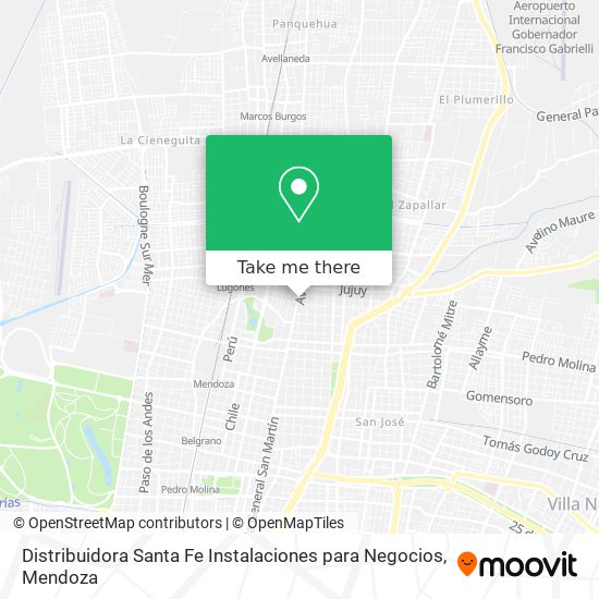 Distribuidora Santa Fe Instalaciones para Negocios map