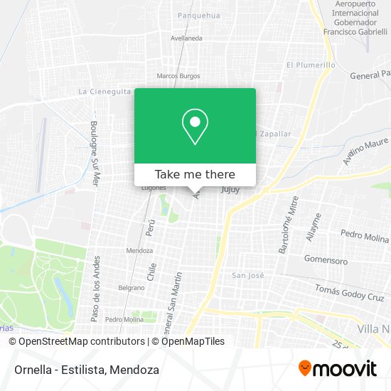 Mapa de Ornella - Estilista