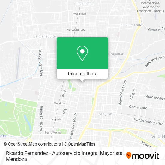 Ricardo Fernandez - Autoservicio Integral Mayorista map