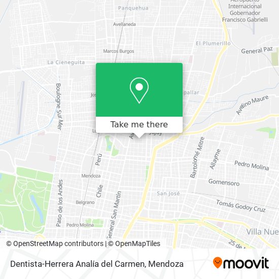 Mapa de Dentista-Herrera Analía del Carmen