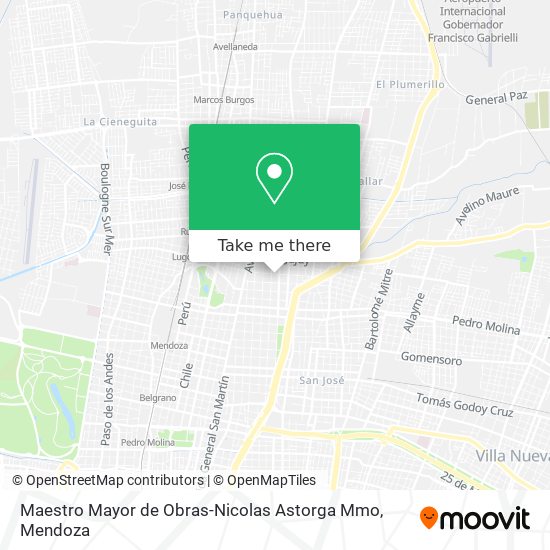 Mapa de Maestro Mayor de Obras-Nicolas Astorga Mmo