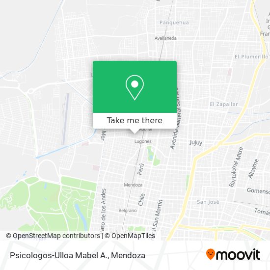 Psicologos-Ulloa Mabel A. map