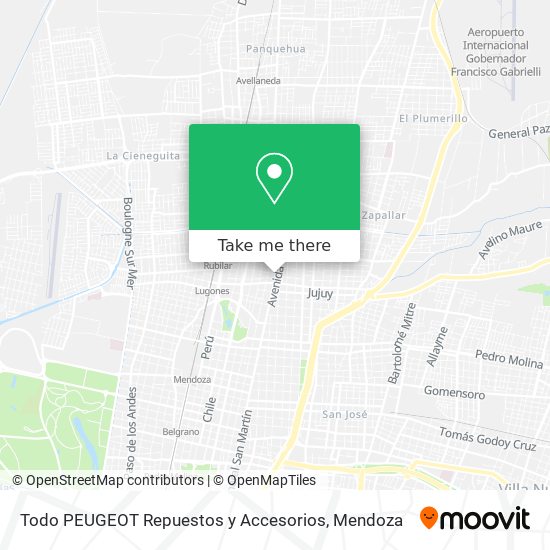 Todo PEUGEOT Repuestos y Accesorios map