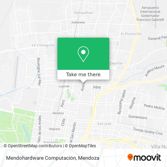 Mapa de Mendohardware Computación