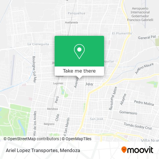 Ariel Lopez Transportes map