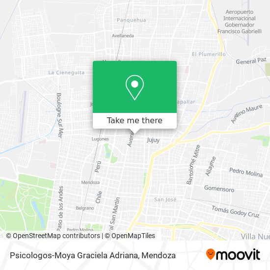 Psicologos-Moya Graciela Adriana map