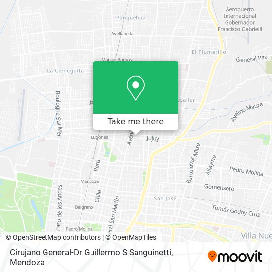 Cirujano General-Dr Guillermo S Sanguinetti map