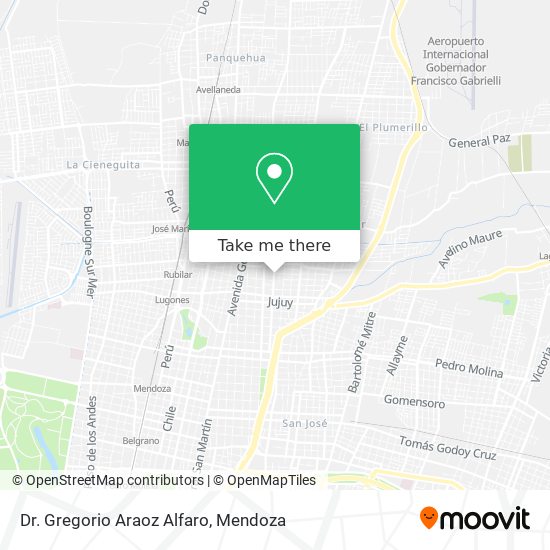Mapa de Dr. Gregorio Araoz Alfaro