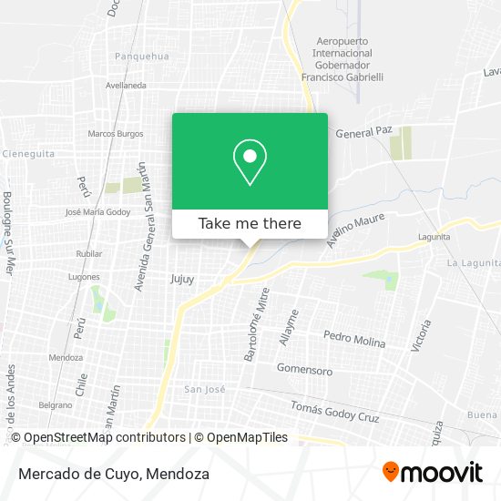 Mercado de Cuyo map