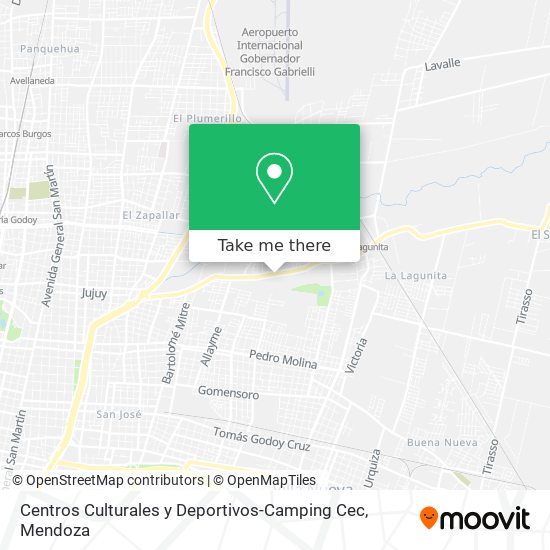 Mapa de Centros Culturales y Deportivos-Camping Cec