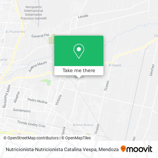 Nutricionista-Nutricionista Catalina Vespa map