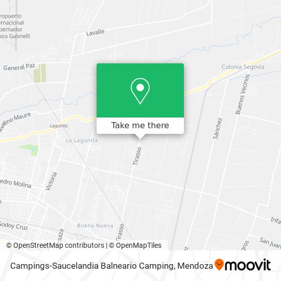 Campings-Saucelandia Balneario Camping map