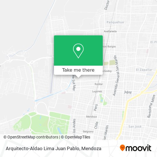 Arquitecto-Aldao Lima Juan Pablo map