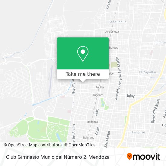 Club Gimnasio Municipal Número 2 map