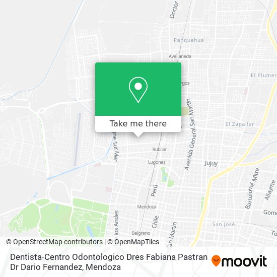 Dentista-Centro Odontologico Dres Fabiana Pastran Dr Dario Fernandez map