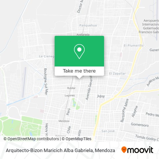 Mapa de Arquitecto-Bizon Maricich Alba Gabriela