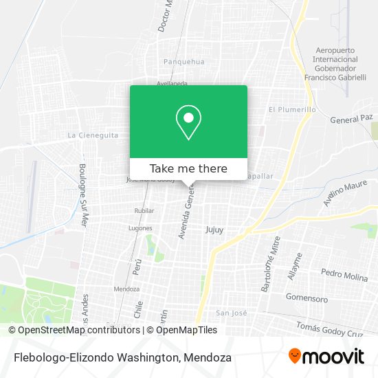 Flebologo-Elizondo Washington map