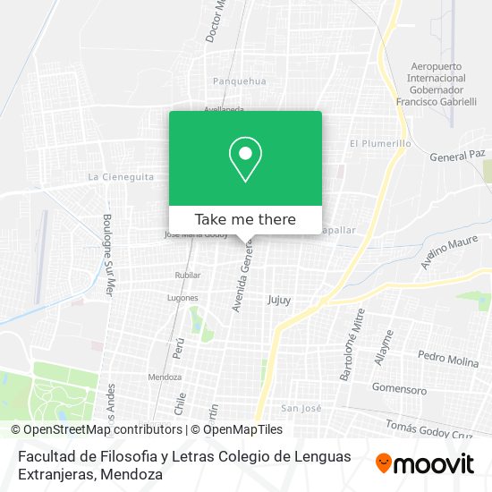 Facultad de Filosofia y Letras Colegio de Lenguas Extranjeras map