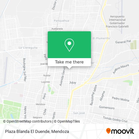 Plaza Blanda El Duende map
