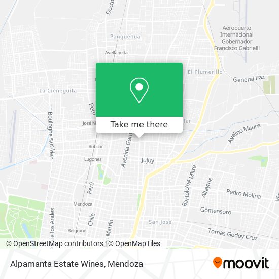 Alpamanta Estate Wines map