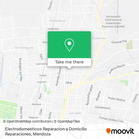 Mapa de Electrodomesticos-Reparacion-a Domicilio Reparaciones
