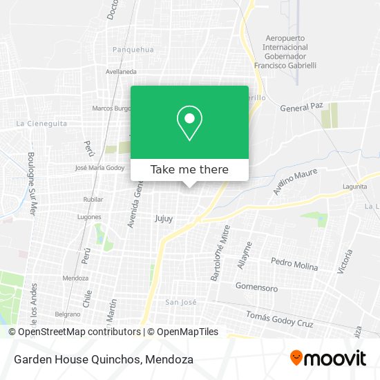 Mapa de Garden House Quinchos