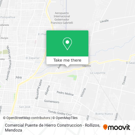 Mapa de Comercial Puente de Hierro Construccion - Rollizos
