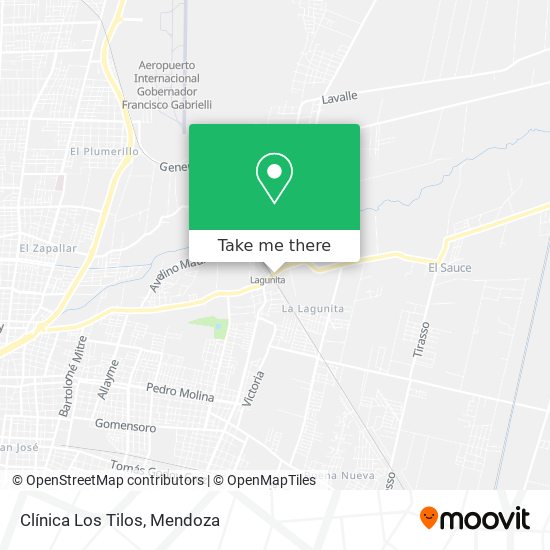 Mapa de Clínica Los Tilos