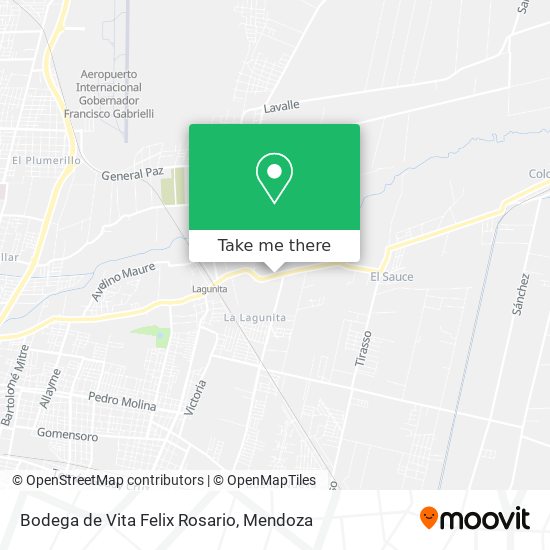 Bodega de Vita Felix Rosario map