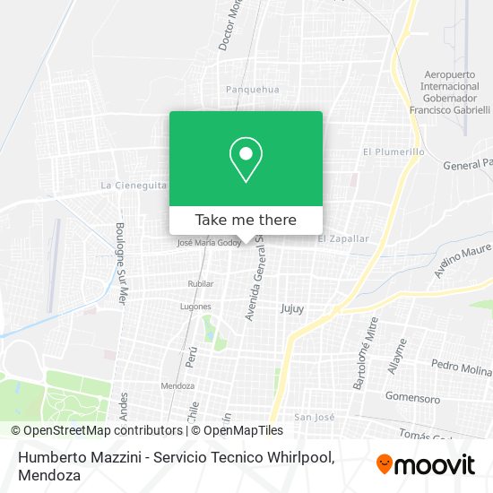 Mapa de Humberto Mazzini - Servicio Tecnico Whirlpool