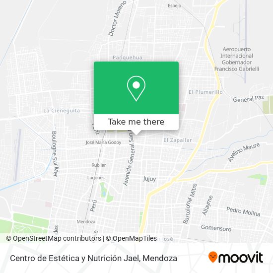 Mapa de Centro de Estética y Nutrición Jael
