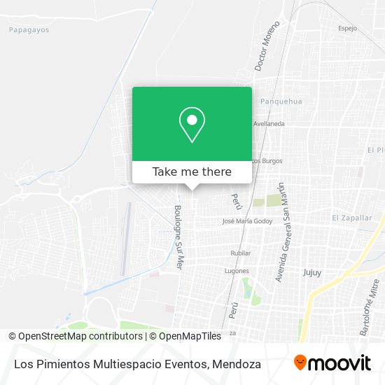 Los Pimientos Multiespacio Eventos map