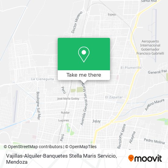 Mapa de Vajillas-Alquiler-Banquetes Stella Maris Servicio