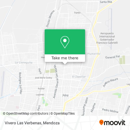 Mapa de Vivero Las Verbenas