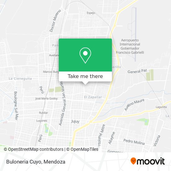 Mapa de Buloneria Cuyo
