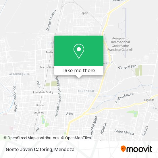 Mapa de Gente Joven Catering