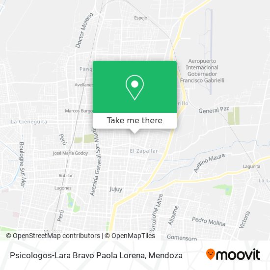 Psicologos-Lara Bravo Paola Lorena map