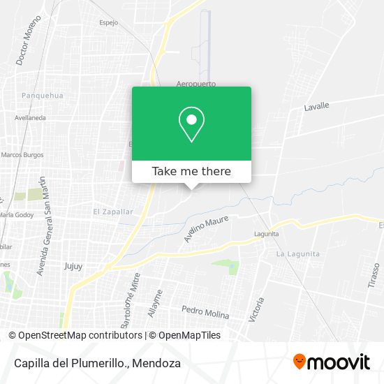 Capilla del Plumerillo. map