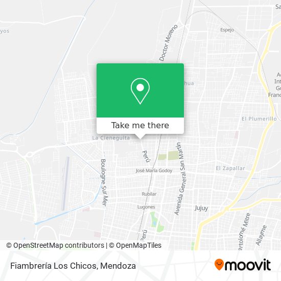 Fiambrería Los Chicos map