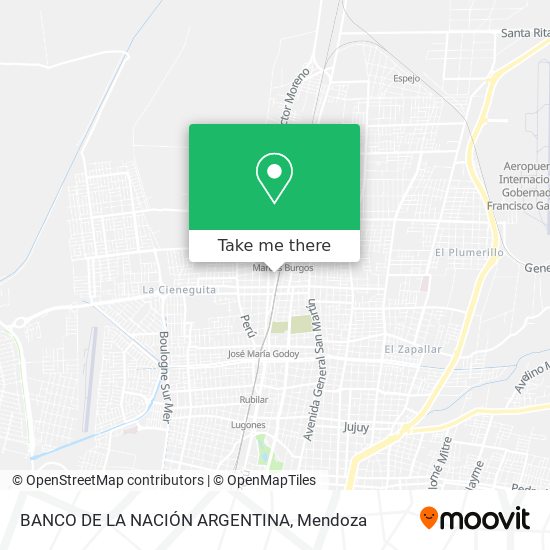 BANCO DE LA NACIÓN ARGENTINA map