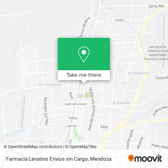 Farmacia Levatino Envios sin Cargo map